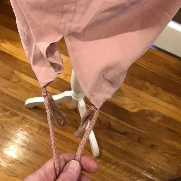 MINE light pink polyester lightweight jacket.  Size M. Full zipper close. - Picture 8 of 11